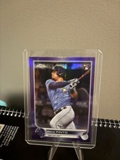 2022 Topps Chrome Update Rene Pinto RC Pink Parallel #USC139 Rays Rookie Card. rookie card picture