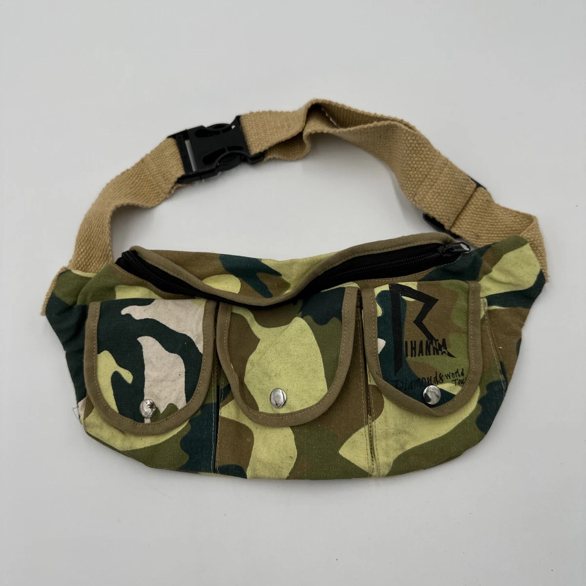 Rihanna Diamonds World Tour Camo Camouflage Waist Strap Bum Bag Festival  RiRi