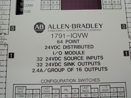 Módulo de E/S distribuido Allen Bradley 1791-IOVW 64 PUNTOS 24DC/Envío gratuito - Imagen 2 de 5