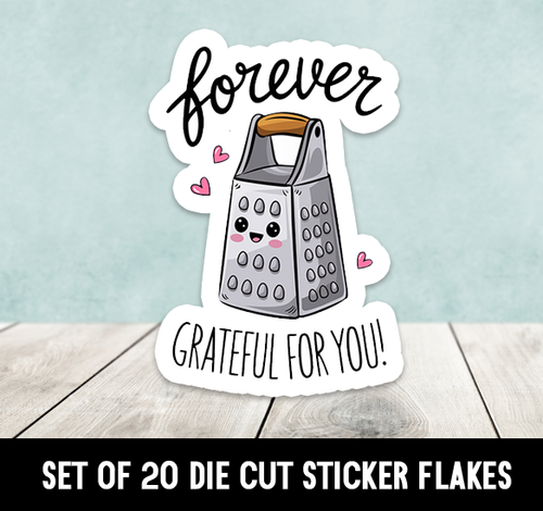 Forever Grateful For You Valentine gestanzte Aufkleber Happy Mail - 20er Set