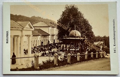 orig. CDV Foto Marienbad Eger um 1870 Böhmen F. Fridrich