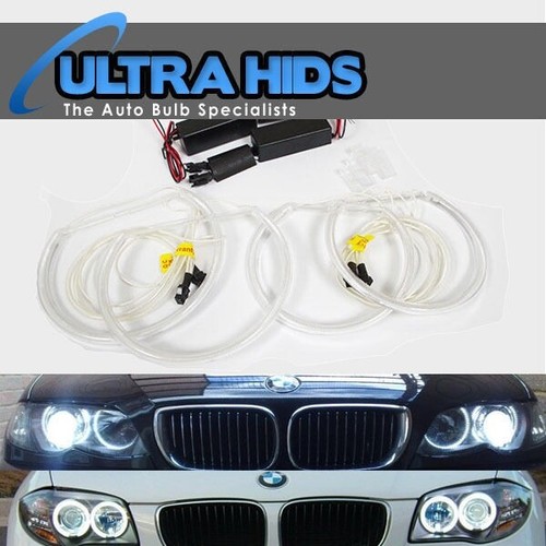 x4 PROYECTOR BMW E46 XENÓN 8000K TINTE BLANCO AZUL CCFL ANILLOS DE ÁNGEL VENDEDOR DEL REINO UNIDO - Imagen 2 de 4