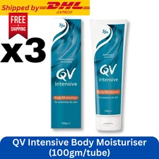 Body Moisturiser for Extremely Dry Skin QV Intensive 100g x3 DHL Free Shipping