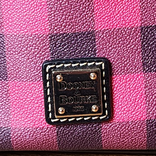 Dooney & Bourke Red/Black Buffalo Plaid Small Hobo Handbag 375506854 - Picture 2 of 7