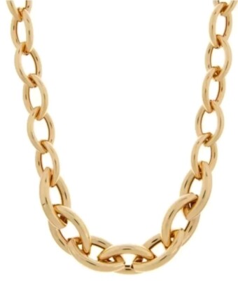 Monsoon Accessoire Z Chunky Oval Link Chain Necklace Gold Plated Limited 