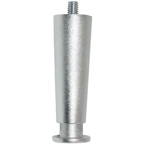 Set of 4 AllPoints Round Leg4H Nickel 4" 5" Adjustable Equipment Leg Flange Foot