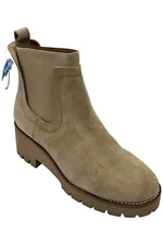 Aqua College Demi Pull-On Waterproof Chelsea Boot Sand Suede