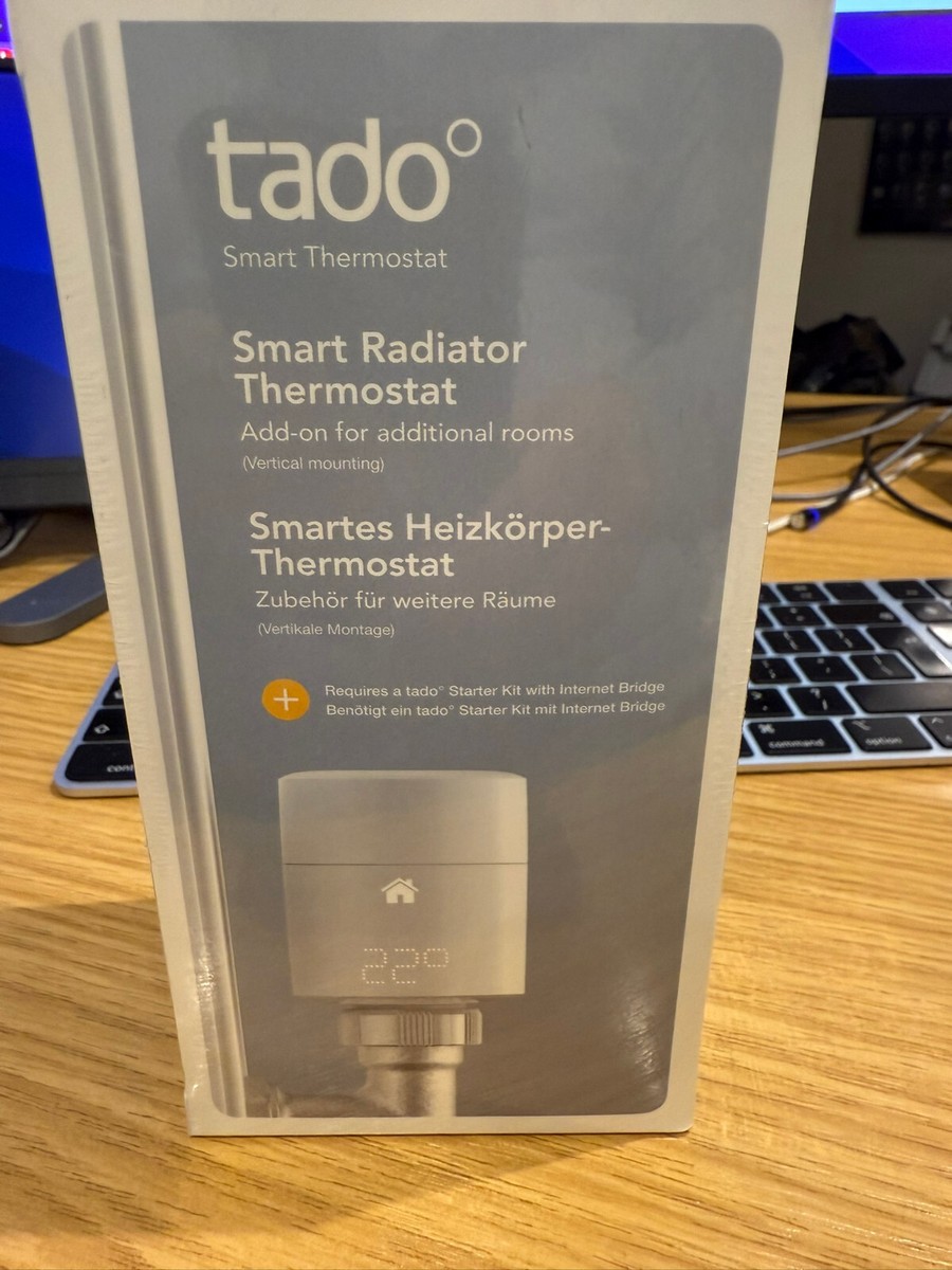 tado° Smart Radiator Thermostat SRT01V-TC-ML-03 for sale online