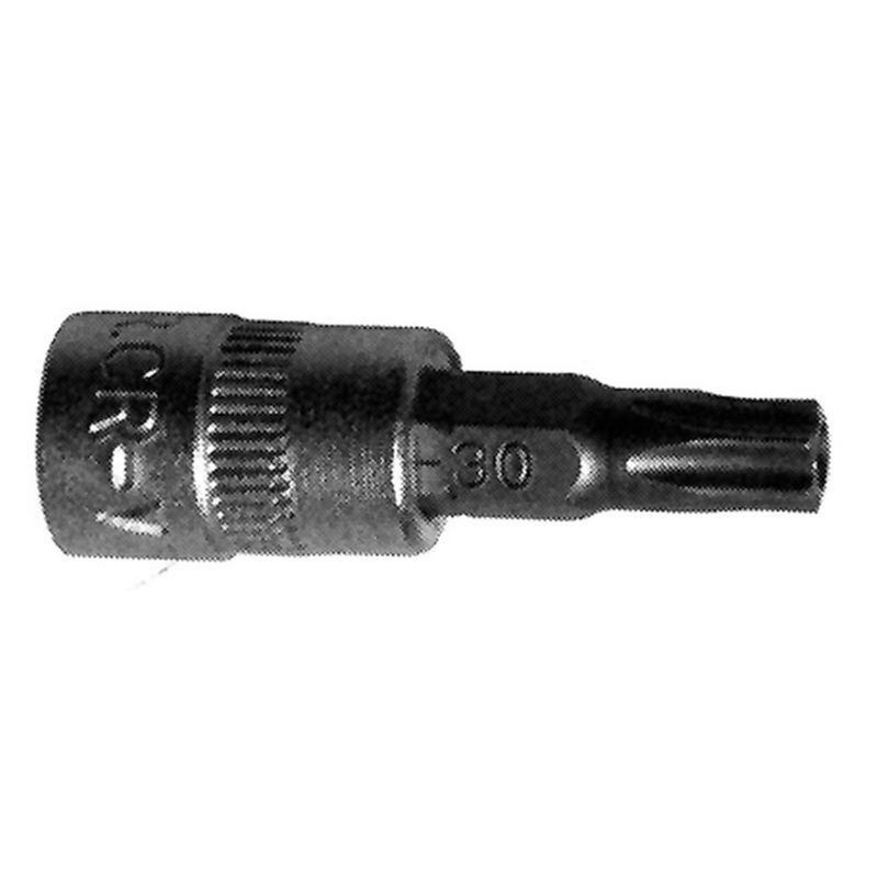chiave a bussola torx con foro attacco 1/4 th45 lunghezza 35 - codice bgs2165-t4