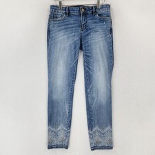 WHBM Jeans Womens 2 Blue Skinny Leg Medium Wash Casual Stretch Denim