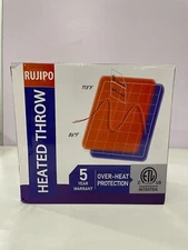 Rujipo Sherpa Electric Throw Blanket 50x60in