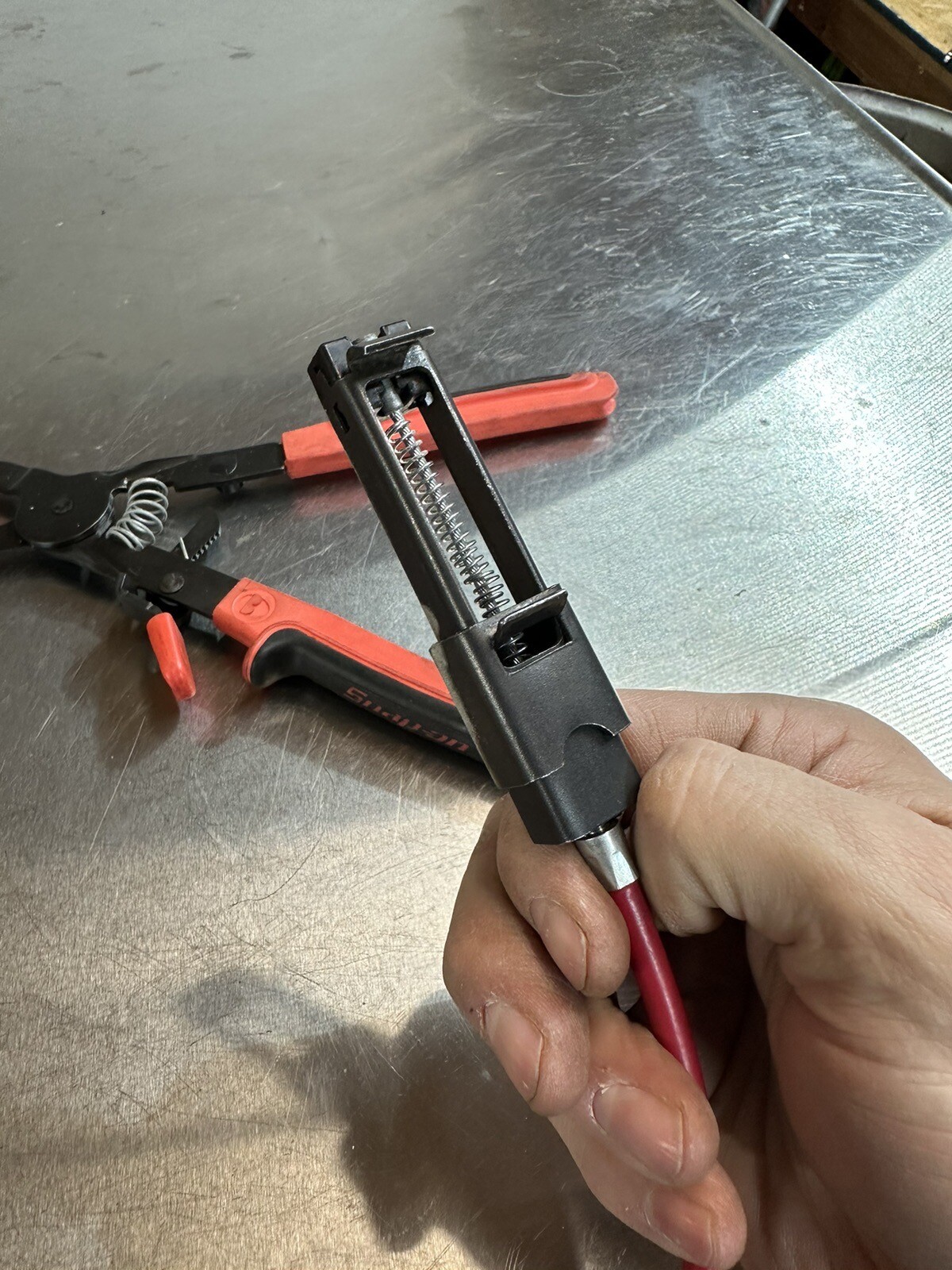 bd495 Snapon Tools Remote Ratcheting Hose Clamp Pliers SHCP1A eBay