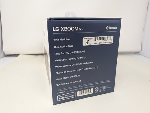 Altavoz portátil inalámbrico Bluetooth exterior/fiesta LG XBOOM Go P5 - negro - Imagen 4 de 4