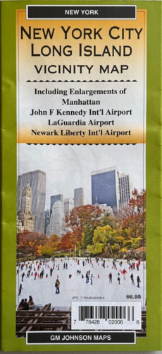 NEW YORK CITY/LONG ISLAND ROAD MAP Airports/Vicinity AAA/GM JOHNSON Latest 2023