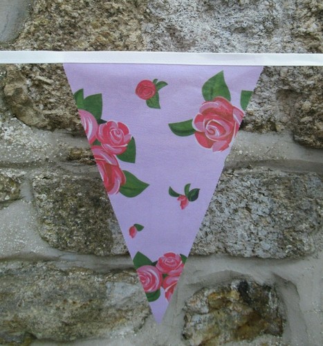 Floral Flowers Pattern Flag Polyester Bunting - Premium Quality - Picture 23 of 39