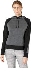 NWT Under Armour Infrared Slouchy Neck Hoodie Gray/Black XS 1324052