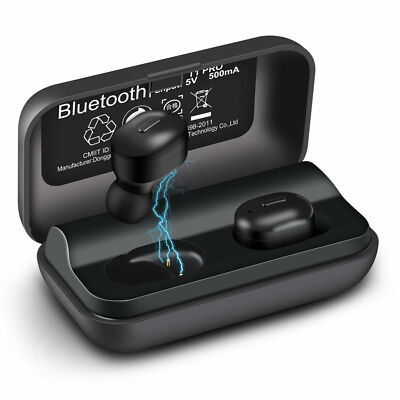 T1-Pro Bluetooth 5.0+EDR Wireless Earbuds Sweat-Proof TWS Stereo Headphones