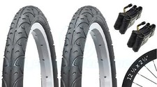 2 Bicycle Tyres Bike Tires - BMX / Freestyle - 12 ¼ x 2 ¼ - Bent Schrader Tubes