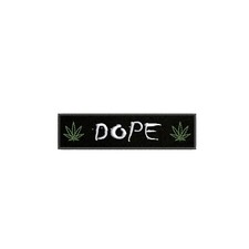 Dope Embroidered Patch Iron-on/Sew-on/Hook Funny Badge Cool Pot Leaf Applique