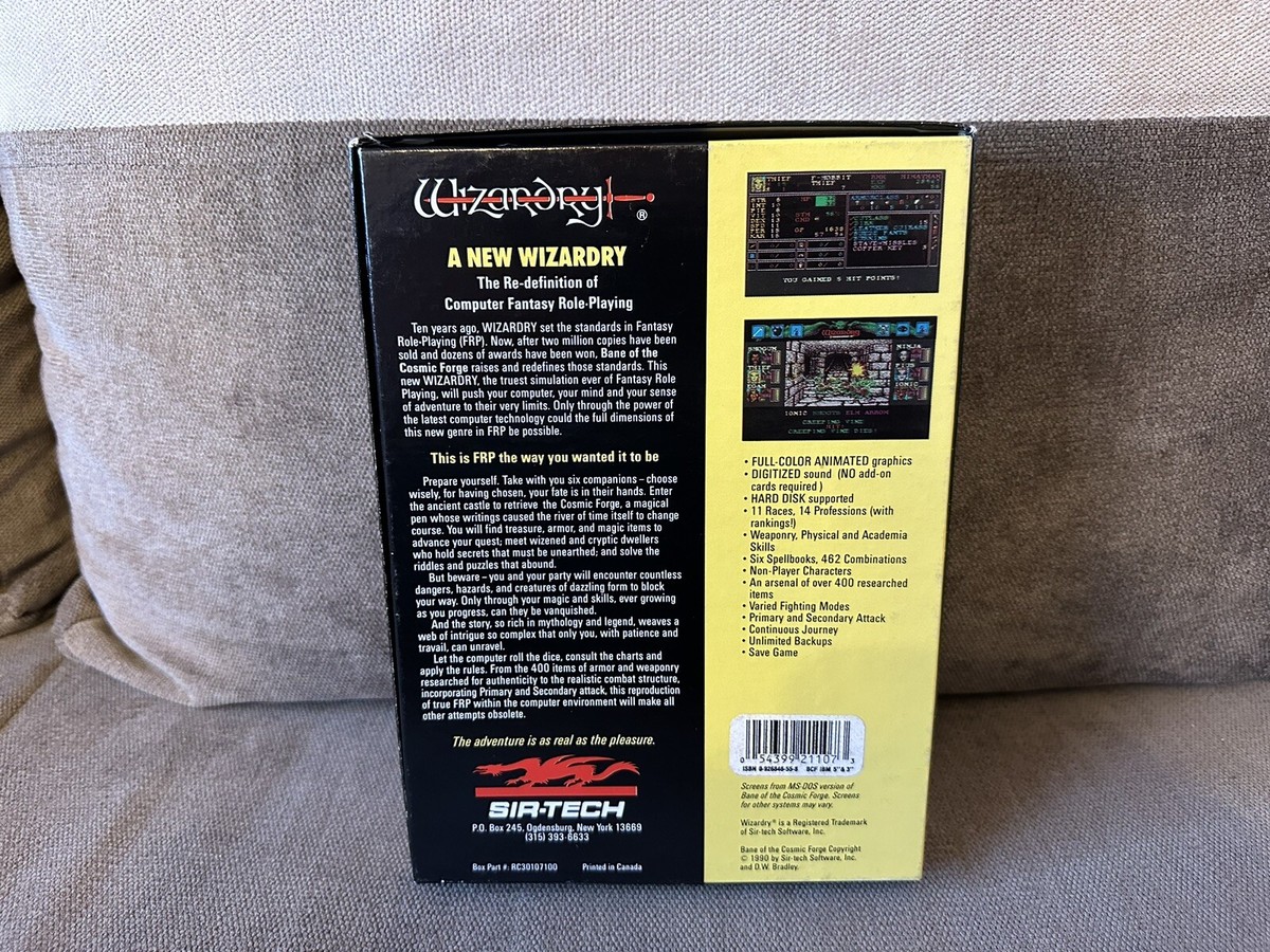 Wizardry: Bane Of The Cosmic Forge - Big Box Edition PC IBM