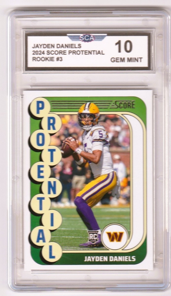 2024 SCORE PROTENTIAL JAYDEN DANIELS ROOKIE CARD WASHINGTON