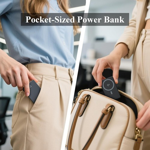 Magnetic Power Bank,10000mAh Qi2 Certified Portable Charger,20W High-Speed - 第 9/9 張圖片