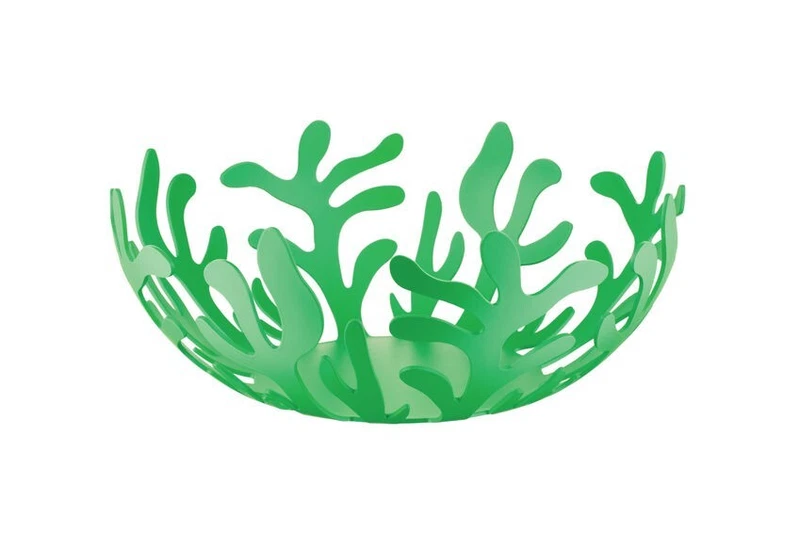Cestino Frutta Centrotavola Mediterraneo Alessi ESI01/25GR Rotondo Verde 25 cm, fotografia 3 di 7