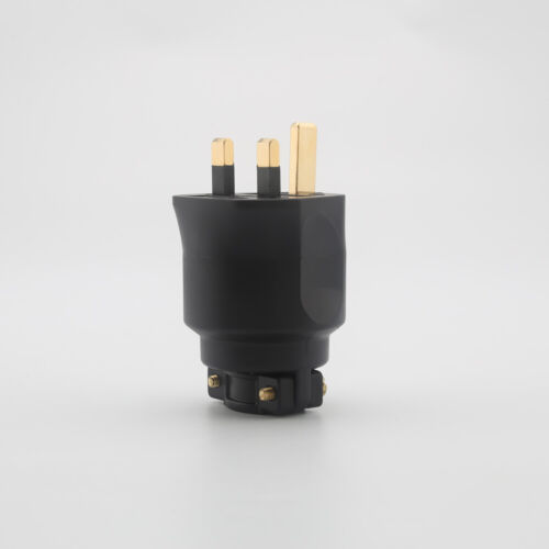 Conector de fusible enchufe de alimentación de audio dorado/rodio Reino Unido 13A Ø 18 mm cable 3 pines - Imagen 4 de 22