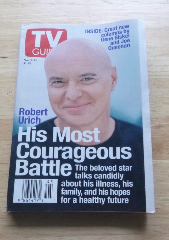 TV GUIDE Nov  9-15 1996 Robert Urich's Battle, Fold Out Cover Charlotte NC