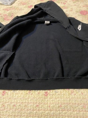 Boys Nike Black Full-Zip Hoodie Jacket Sweat Shirt Youth XL - Picture 4 of 8