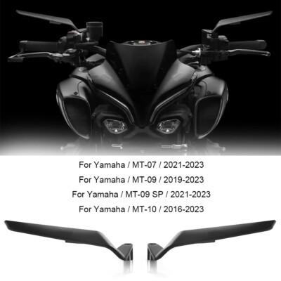 Adjustable Wind Wing Rear-View Mirrors For 2024 Yamaha MT-03 MT-07 MT-09 MT-10