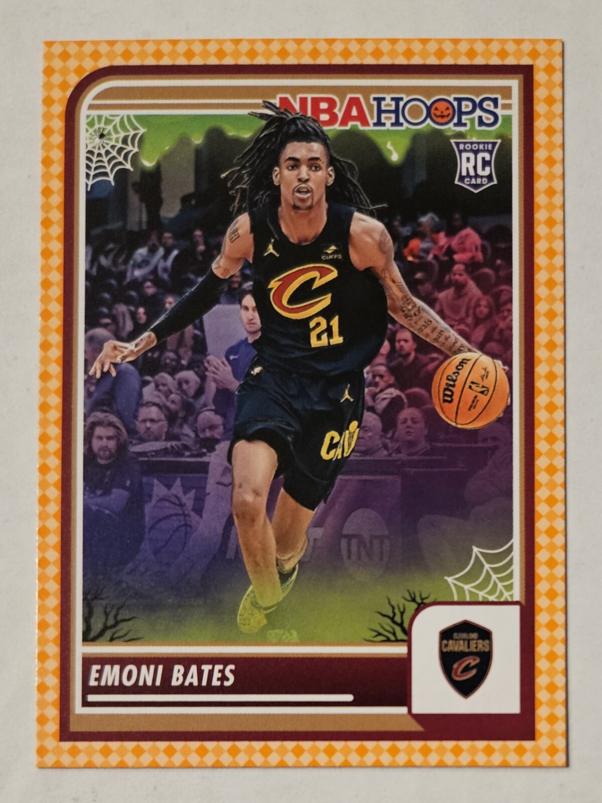 EMONI BATES RC 2023-24 Panini Haunted Hoops - Orange #74 Cavaliers