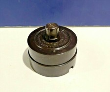 2-5/16" x 2" BROWN Surface ROTARY SWITCH 2-Position ON-OFF VINTAGE NEW 10-S-3010