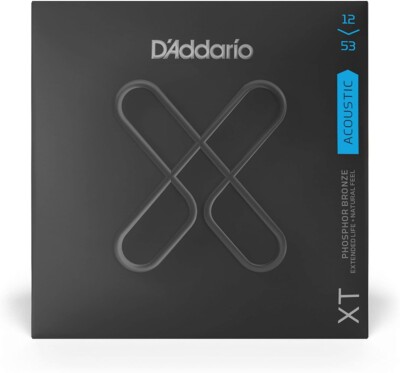 D'Addario XTAPB1253 Acoustic Phosphor Bronze Guitar Strings, Light Gauge 12-53