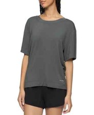 NWT Calvin Klein Women's Sz L Modal Blend Short Sleeve Crewneck T-Shirt Top