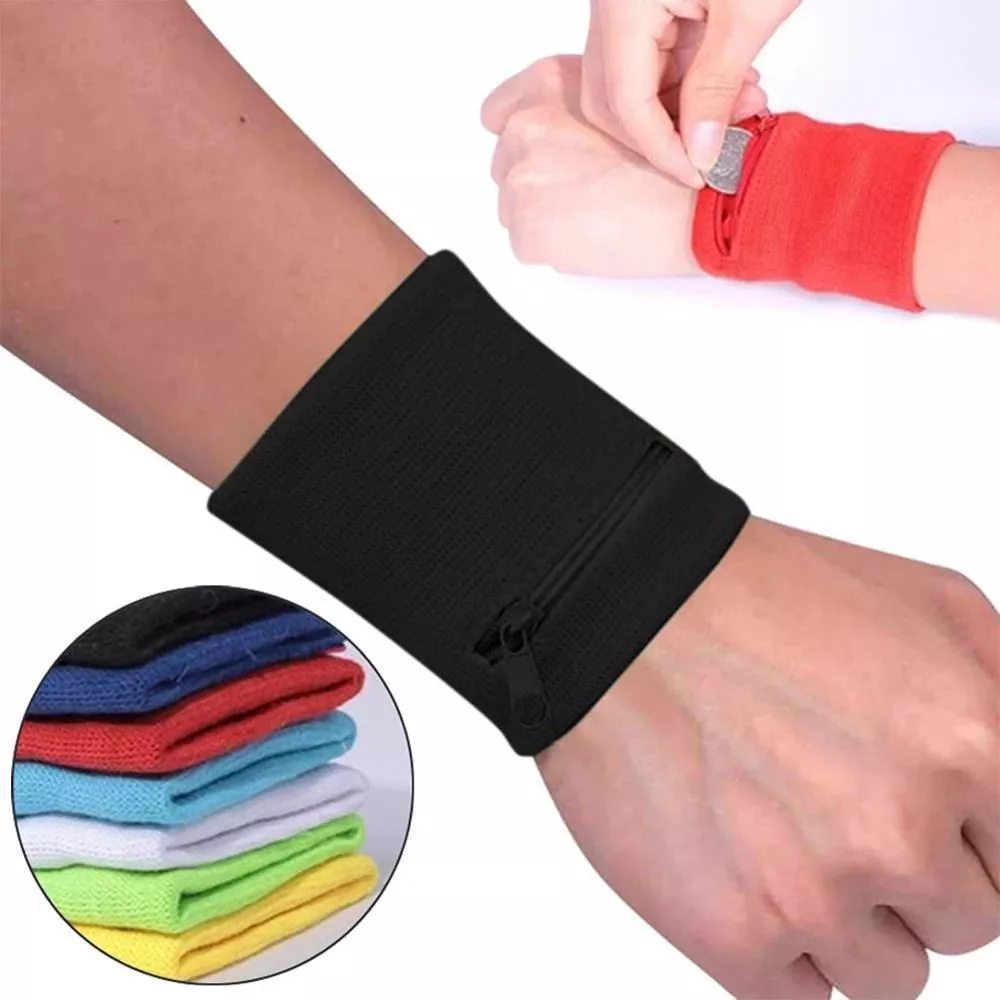 for Gym Zipper Wrist Pouch Arm Band Bag Running Wristband Wrist Purse Bag