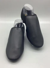 Bokimd Black Unisex Slip-on Jazz Shoes Elastic Leather Sole Sz 11.5