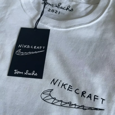 ★限定品★NIKE X Tom Sachs Nikecraft Studio T-shirt ✔️Nike x Tom Sachs Nikecraft Studio White Tee Shirt Medium