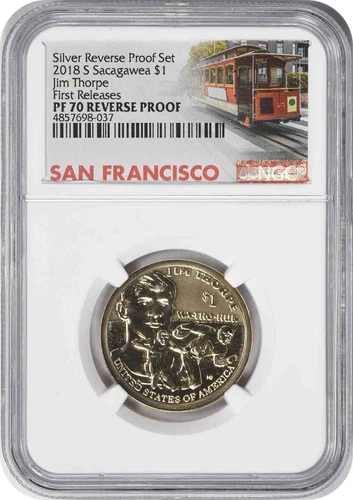 2018-S Sacagawea Native American Dollar PF70 Reverse Proof NGC First Releases^