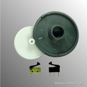 1x Set Getrieberäder + Mikroschalter für SAECO Vienna Trevi Spidem Nova Solis