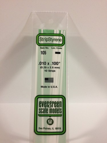 Evergreen Polystyrene #100-297 Strips, Tubes, Rods, Angles, I-Beam, H-Beam, etc - Picture 7 of 144