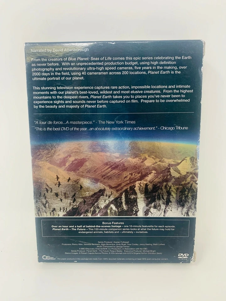 PLANET EARTH COMPLETE SERIES 5 DISC DVD Free Shipping - Image 2 of 2
