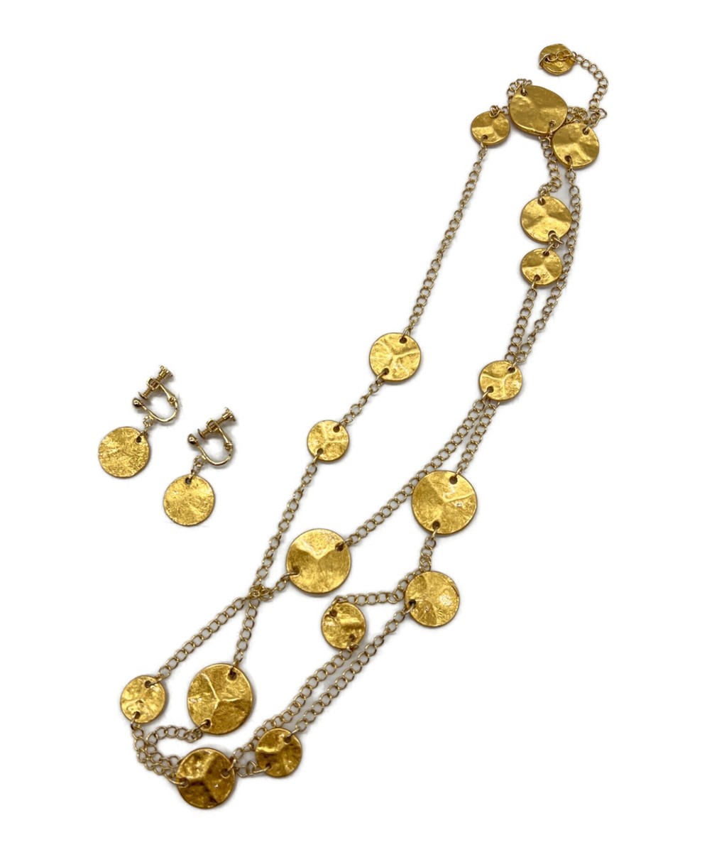 HAKUZA necklace earrings set color gold | eBay HAKUZA necklace earrings set color gold | eBay