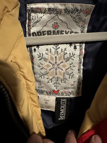 Vintage Retro Obermeyer Anna Womens Embroidered Fair Isle Ski Suit Size 8 Snow - Picture 8 of 9