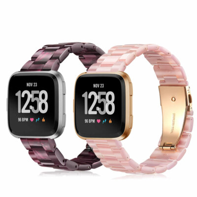 For Fitbit Versa / Versa Lite Watch Bands Premium Resin Strap Wrist Steel Buckle | eBay