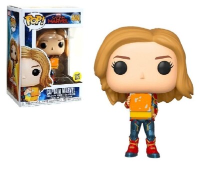 Captain Marvel with Tesseract Glow in the Dark Pop! Vinyl Figure