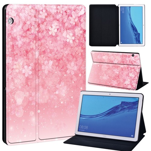 Printed Leather Stand Cover Case For Huawei MediaPad T5 10.1"/T3 /M5 Lite New - Afbeelding 24 van 28
