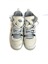 Nike Jordan Flight Club 91 Wolf Grey Basketball Sneakers Shoes GS Size 5.5 Youth