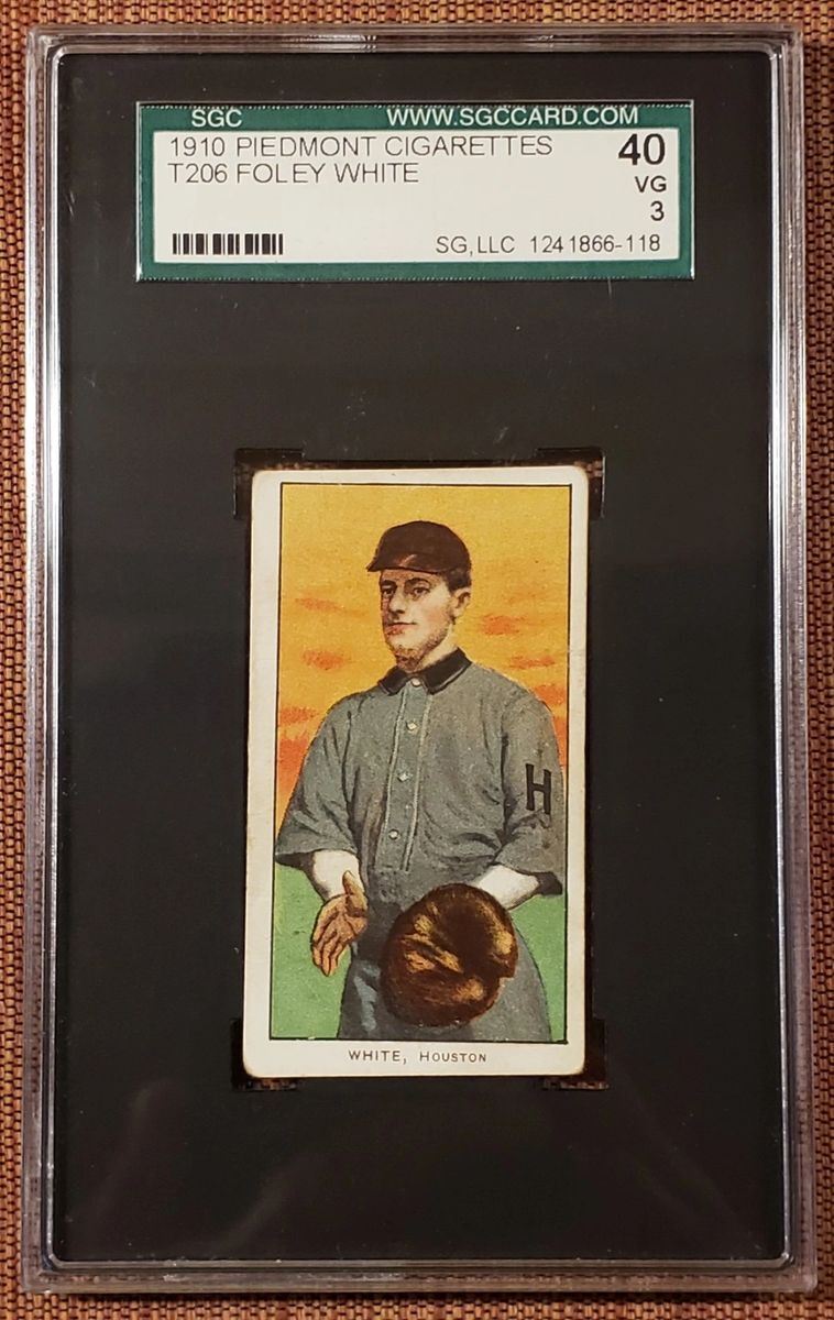 1909 Piedmont 350 T206 Foley White Authentic Original Baseball Card SGC 3