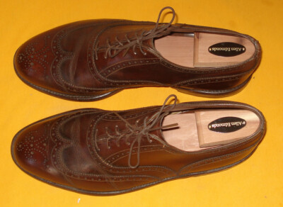 British Lloyd & Haig Custom Built Wingtip Shoes 11 A/B Lloyd & Haig Custom Built Shoes Men Size 10.5 Black Long  main image 3